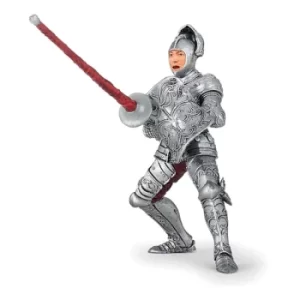 Image of PAPO Fantasy World Knight in Armour Toy Figure, Three Years or Above, Silver (39798)