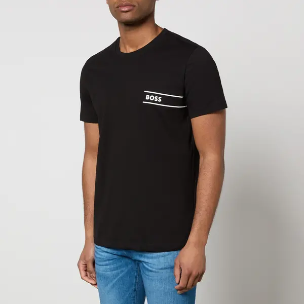 Image of BOSS Bodywear RN Organic Cotton-Jersey T-Shirt - XL Black Tops male 50514914-001 XL
