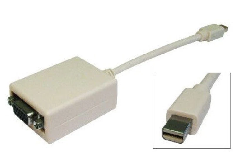 Image of Cables Direct Cables Direct Mini Display Port - VGA m/f 0.15 m VGA (D-Sub) Mini DisplayPort Beige HDMINIDP-VGA