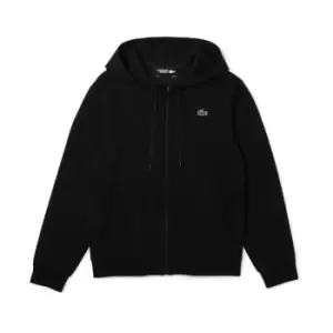 Image of Lacoste Zip Hoodie - Black