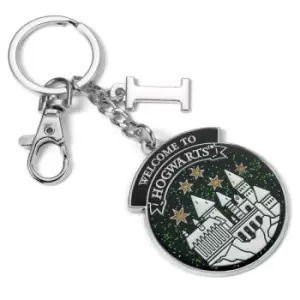 Image of Harry Potter Personalised Hogwarts Keyring I Initial