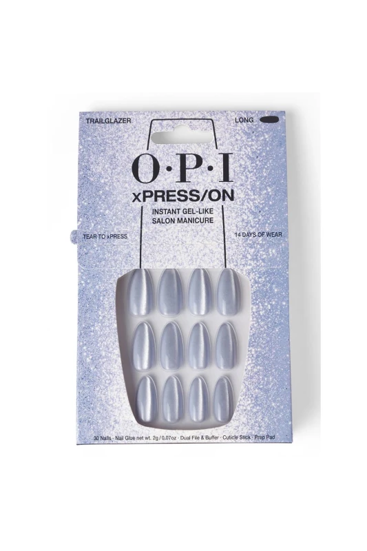 Image of OPI Womens xPRESS/ON Artificial Nails 42g in Trailglazer Trailglazer Female
