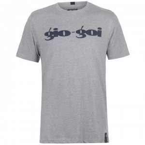 Image of Gio Goi Print T Shirt - Grey Marl
