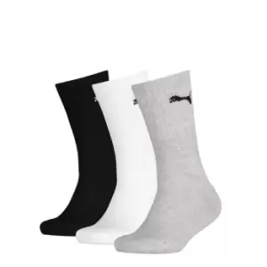 Image of Puma 3 Pack Crew Socks Juniors - Multi