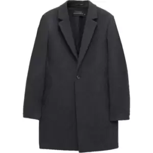 Image of French Connection Winter Melton Button Coat - Grey