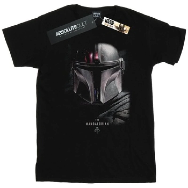 Image of Star Wars The Mandalorian Poster T-Shirt Black male