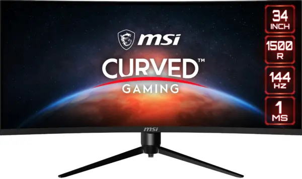 Image of MSI Optix 34" MAG342CQR UltraWide Quad HD Curved Gaming LCD Monitor