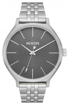 Image of Nixon Clique All Silver / Grey Stainless Steel Bracelet Watch