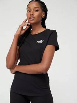 Image of Puma Essential Small Logo T-Shirt - Black