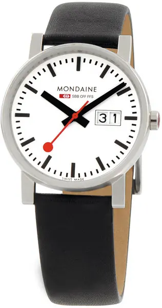 Image of Mondaine Watch Evo Big Date - White MD-011
