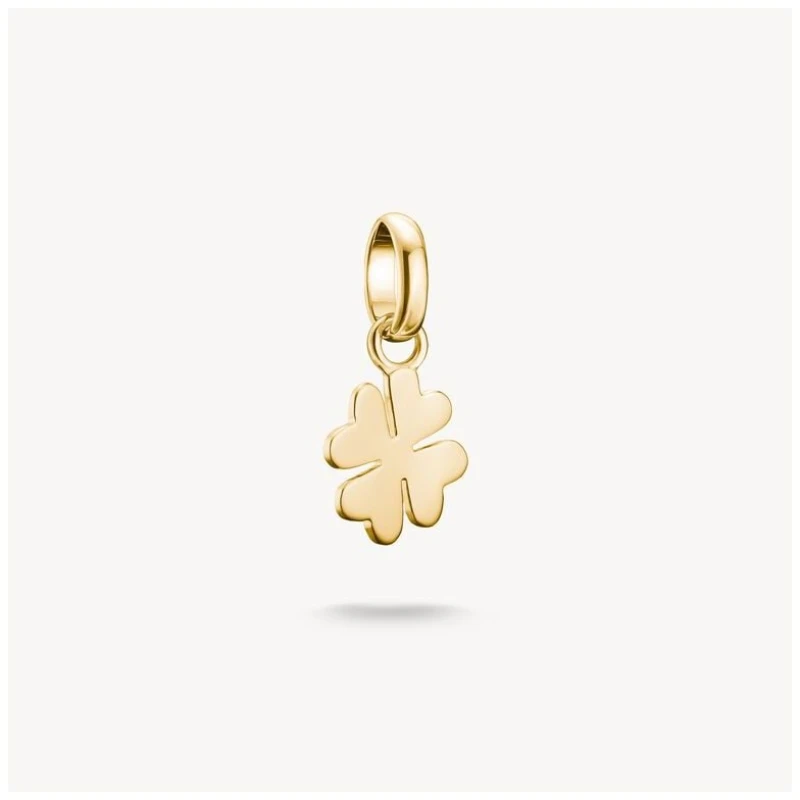 Image of Thomas Sabo CC1202-413-39 Gold-Plated Lucky Clover Charm Jewellery
