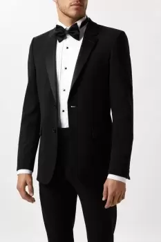 Image of Skinny Fit Black Tuxedo Suit Jacket