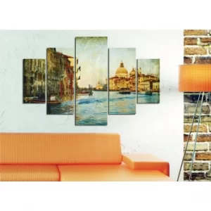 Image of ST062 Multicolor Decorative MDF Painting (5 Pieces)