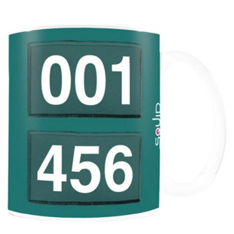 Image of Squid Game Numbers Mug White unisex