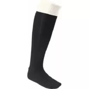 Image of Euro Mens Football Socks (7 UK-11 UK) (Black/White)