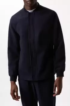 Image of Faux Wool Bomber Jacket
