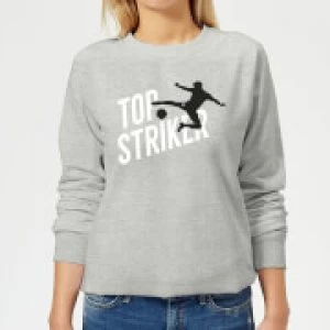 Image of Top Striker Womens Sweatshirt - Grey - 5XL