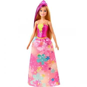Image of Barbie: Dreamtopia - Princess Doll Blonde With Purple Hairstreak