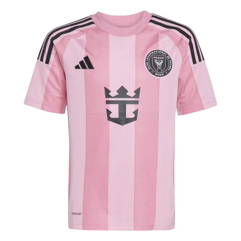 Image of adidas Unisex Kids Inter Miami CF Home 2025/26 Football Shirt Pink/Black unisex 7-8 Years