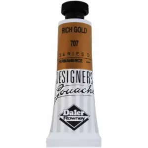 Image of Daler-Rowney 136005707 Designers' Gouache Paint 15ml Rich Gold
