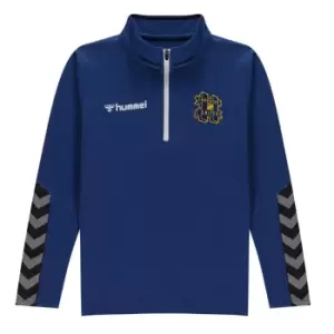 Image of Hummel Hashtag United quarter Zip Sweater Juniors - Blue
