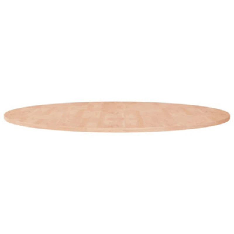 Image of Vidaxl Round Table Top ??90X1.5cm Solid Wood Oak, Brown 342899