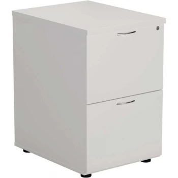 Image of 2 Drawer Filing Cabinet - White