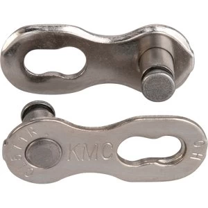 Image of KMC 7-8speed EPT Silver Missing Link Reusable 7.3mm (x40)