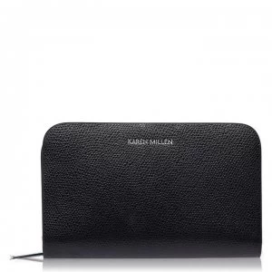 Image of Karen Millen Abbey Mini Ziparound Purse - BLACK