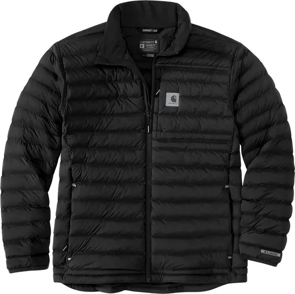 Image of Carhartt LWD Relaxed Fit Stretch Insulated Jacket, black, Size M