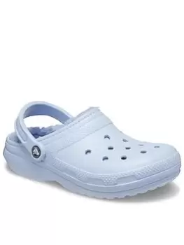 Image of Crocs Classic Lined Clogs - Blue Calcite, Blue, Size 7, Women