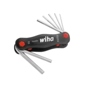 Image of Wiha PocketStar Hex Key Set, 7 Piece (1.5-6mm)