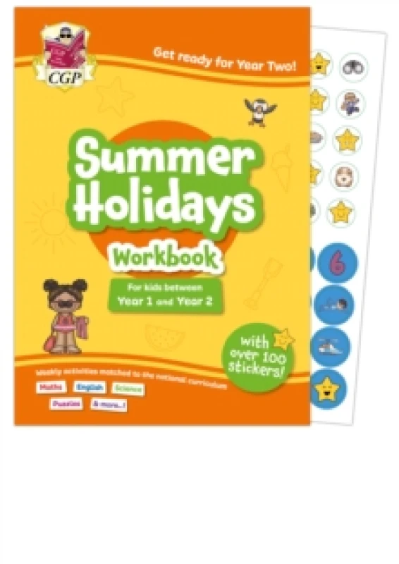 Image of CGP Summer Holidays Activity Workbook - for kids between Year 1 and Year 2 (ages 5-6) Paperback / softback