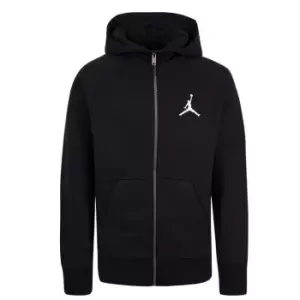 Image of Jordan Kids Essentials Fullzip Hoody Kids, Black, Unisex, Single's Day, 95A714-023