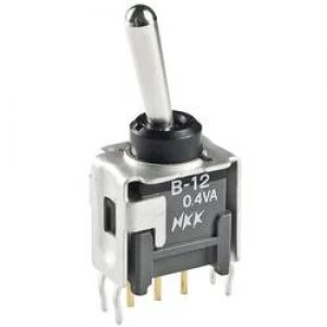Image of Toggle switch 28 Vdc 0.1 A 2 x OnOffOn NKK Switches