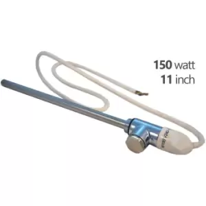 Image of Tesla 150W Towel Rail Element with 1/2Chrome Tee & Blanking Plug