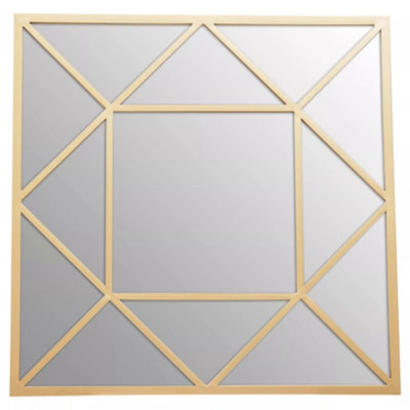 Image of Orsina Descartes Gold Frame Wall Mirror