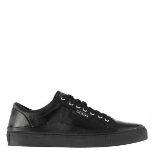 Image of Guess Larry Mens Low Trainers - Black