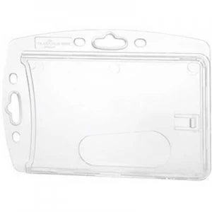 Image of Durable 8905 ID holder Clip option, Fabric ribbon, Chain, Reel Transparent 10 pcs/pack 890519 10 pcs