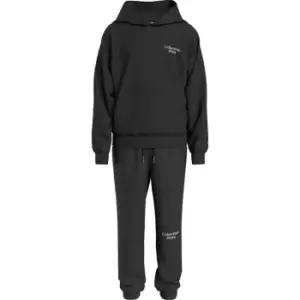 Image of Calvin Klein Jeans Ckj Stack Logo Hooded Set - Black