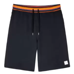Image of Paul Smith Stripe Fleece Shorts - Blue