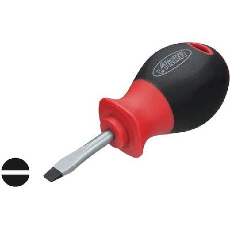 Image of Vigor Vigor Workshop Slotted screwdriver Blade width: 5.5mm Blade length: 38mm V1208
