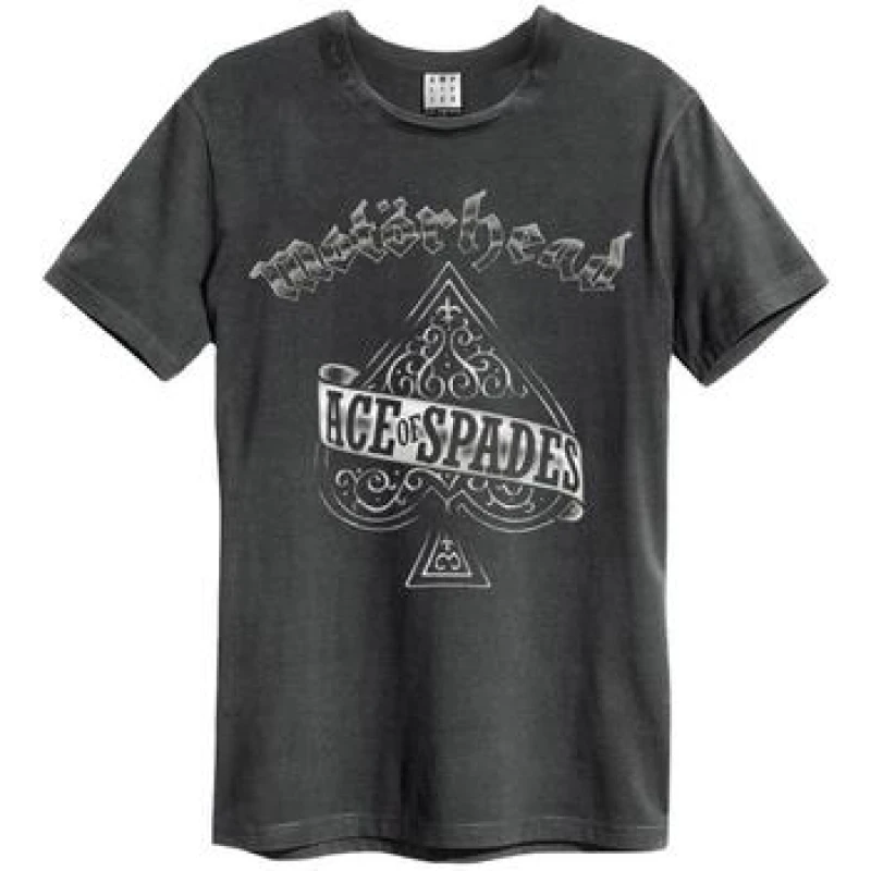 Image of Amplified Amplified Men Ace Of Spades Motorhead T-Shirt in Charcoal Size: X-Small Charcoal XS Male 5063527284099