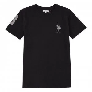 Image of US Polo Assn USPA Logo Tee JB21 - Black