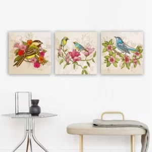 Image of DRPRC36 Multicolor Decorative Canvas Painting (3 Pieces)