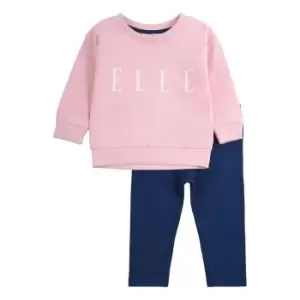 Image of Elle Elle Crew/LeggingSet Bb99 - Pink