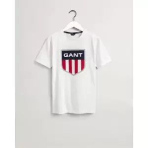 Image of Gant Retro Shield T-Shirt Junior Boys - White