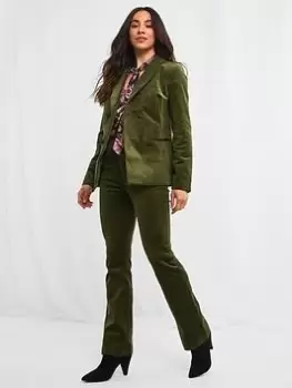 Image of Joe Browns Amazing Cord Blazer -khaki, Khaki, Size 6, Women
