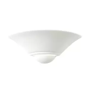 Image of Gallery Interiors Mayfair Wall Light / White / Plastic