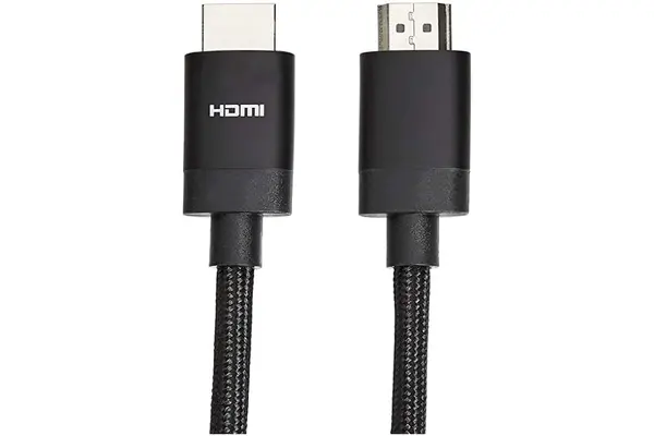 Image of Maplin Maplin HDMI to HDMI V2.1 8K Ultra HD 60Hz Braided Cable with Ethernet - Black 195PAM